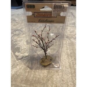Lemax Village Landscape 6" MEDIUM HOLLY BERRY TREE 04485A CHRISTMAS New
